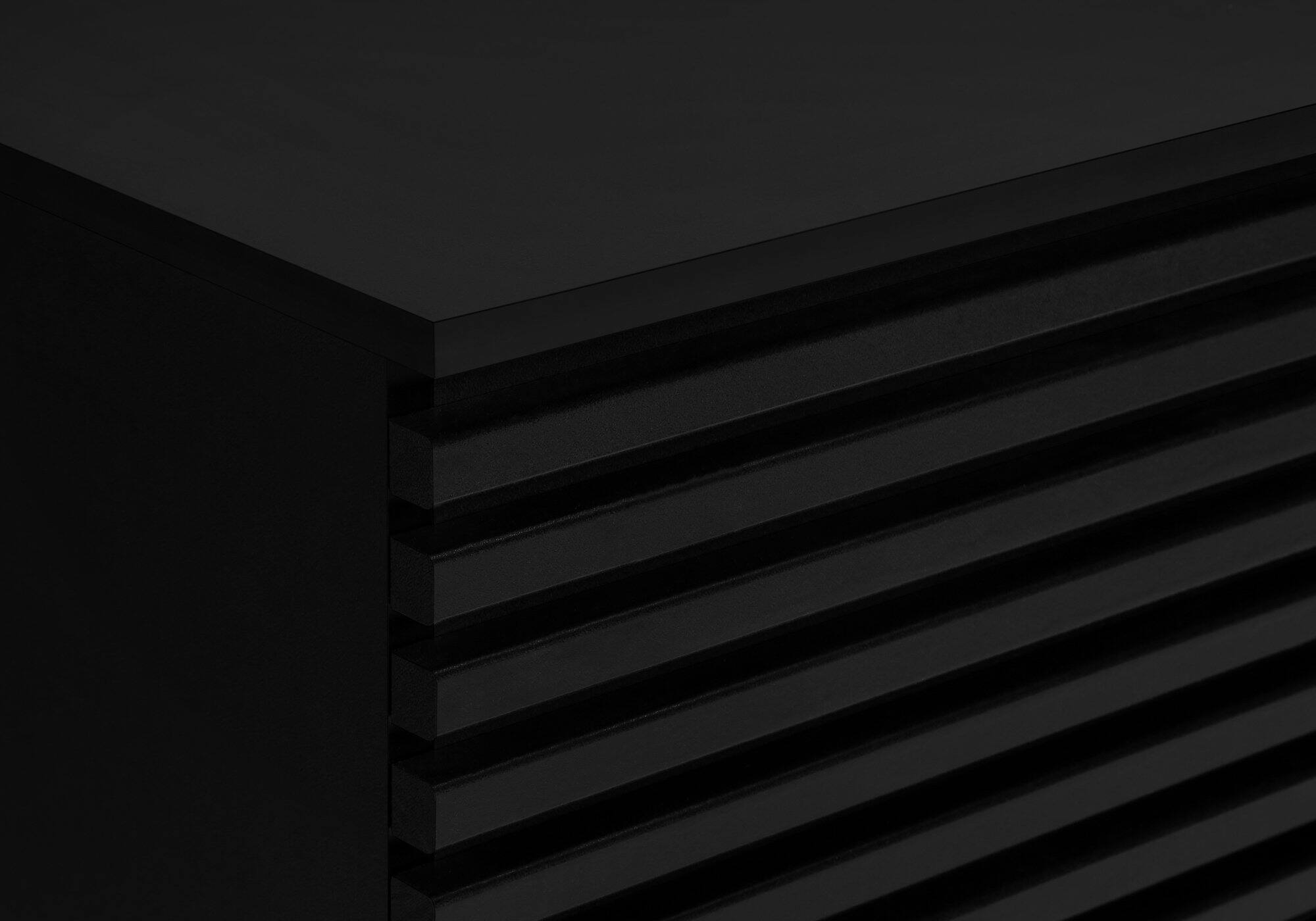 Alt View 2. Spaco - Spaco TV Stand for TVs Up to 80", 72” Entertainment Center Media Console with Laminate, Sliding Doors, Solid Wood Legs - Black.