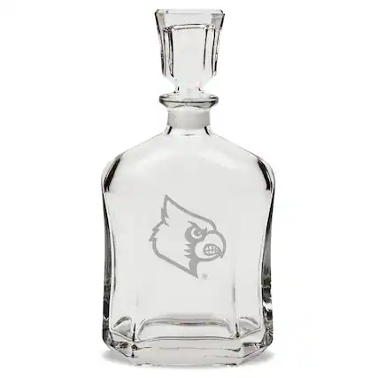 Front. Jardine - Louisville Cardinals 23.75oz. Crystal Decanter - Multicolor.