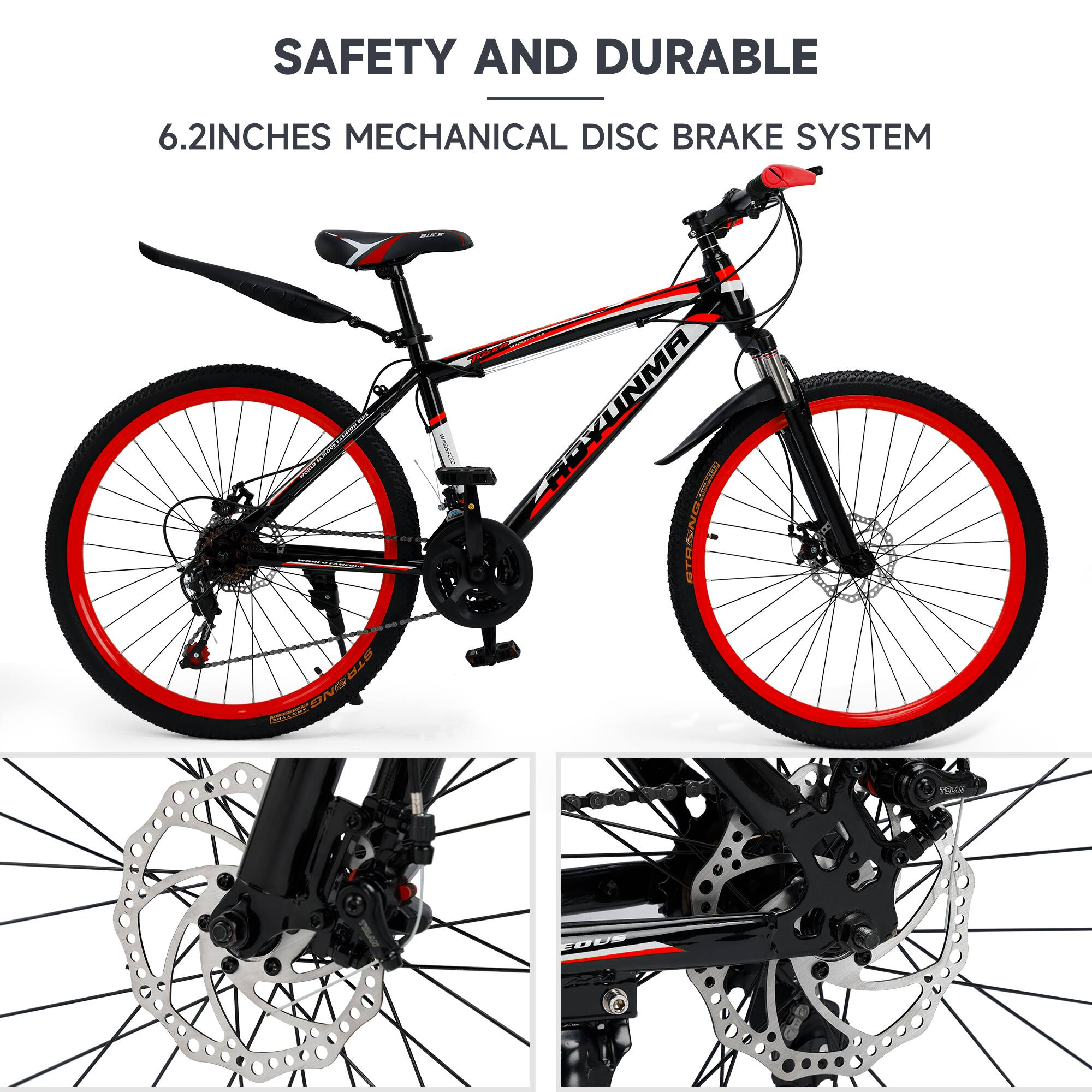 SAFETY AND DURABLE  
6.2 INCHES MECHANICAL DISC BRAKE SYSTEM