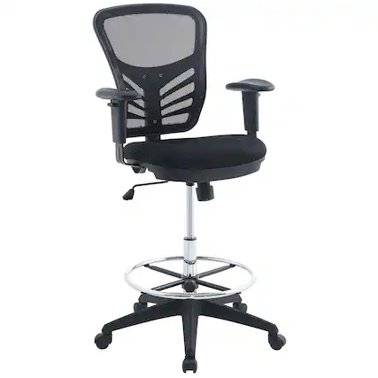 Front. Modway - Articulate Drafting Chair by Modway - Black.