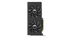 Front. XFX - SPEEDSTER SWFT210 AMD Radeon RX 7600XT 16GB GDDR6 PCI Express 4.0 Graphics Card - Black.