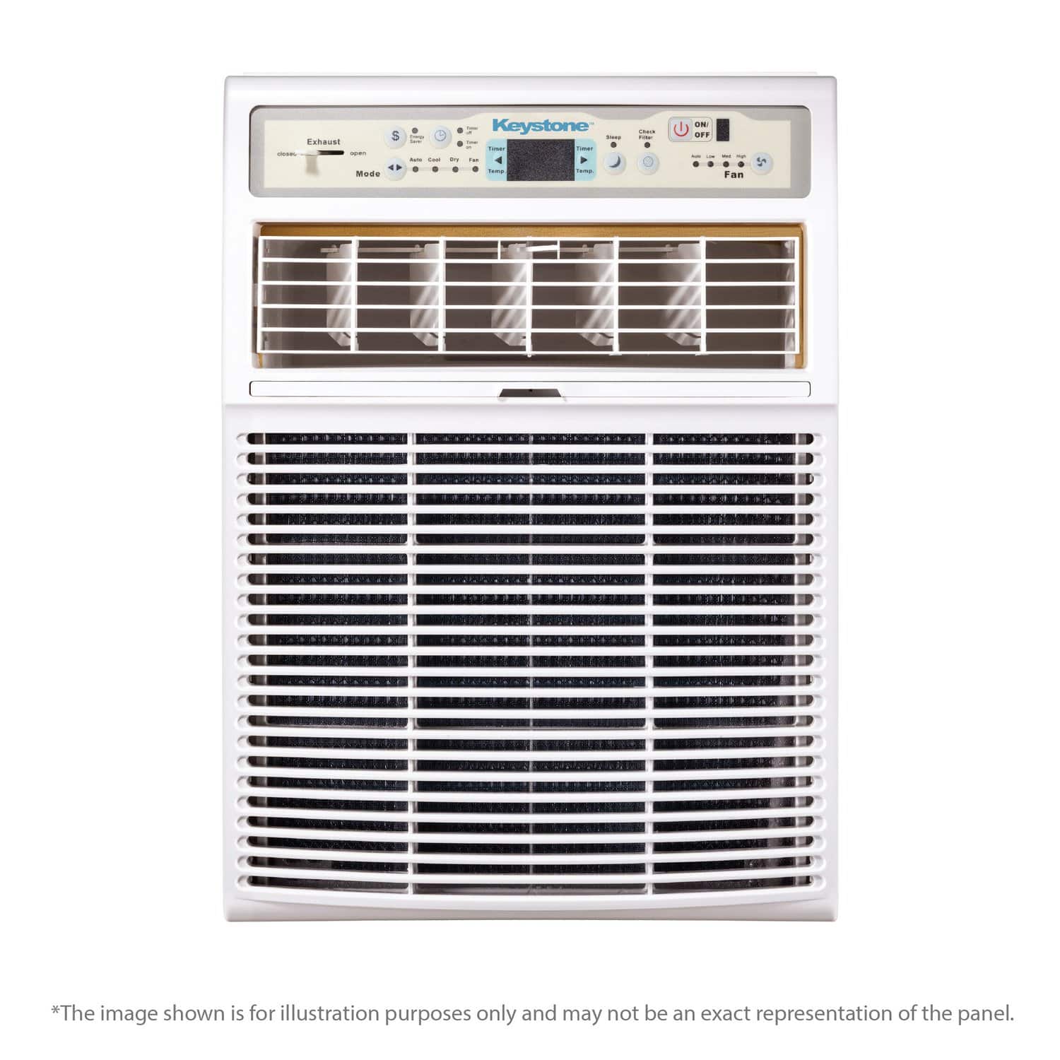 Keystone - 450 Sq. Ft. 10,000 BTU Casement Window Air Conditioner - White