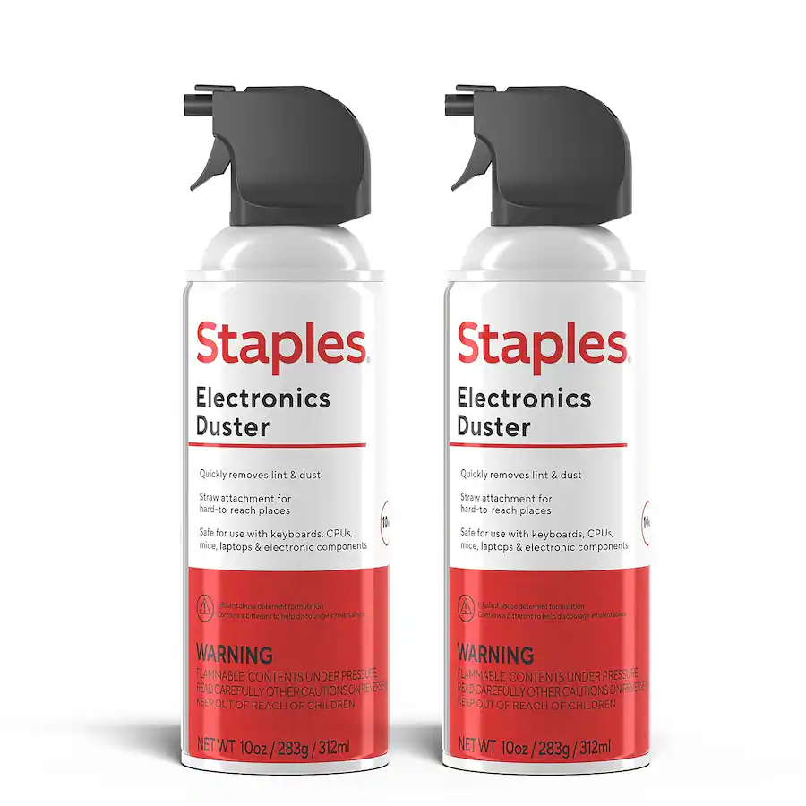 Staples Staples® Electronics Air Duster, 10 oz., 2/Pack (SPL10ENFR 2 ...