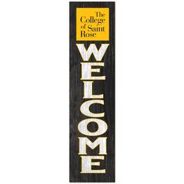 Jardine - Saint Rose Golden Knights 12" x 48" Outdoor Leaner Welcome Sign - Black