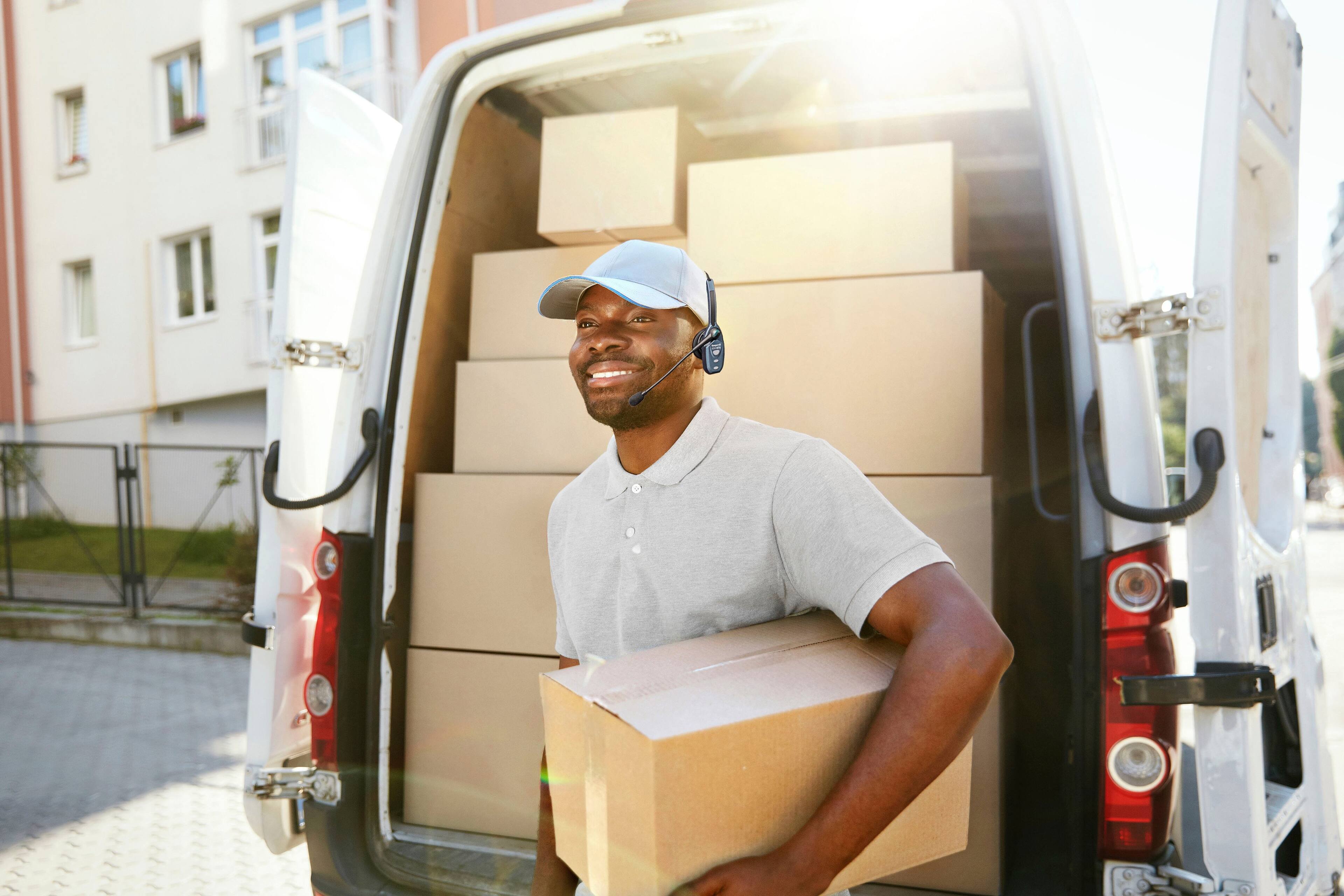 Alt View 13. BlueParrott - B250-XTS Wireless Bluetooth Mono Headset with 91% Noise-Cancelling Microphone - Blue.