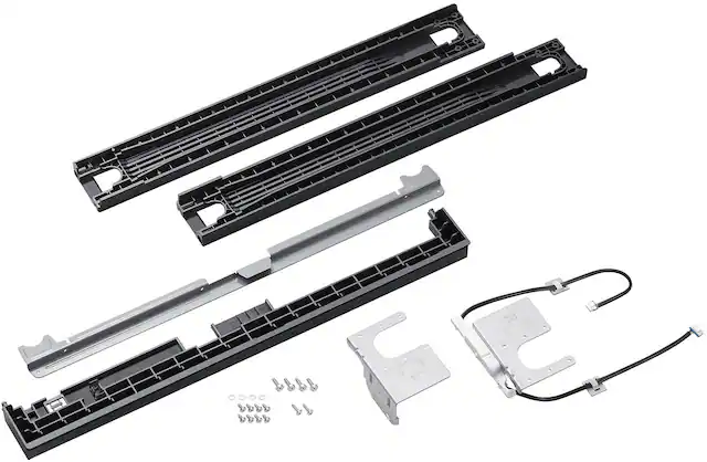 Front. Samsung - Bespoke Stacking and MultiControl Combo Kit - Dark Grey.