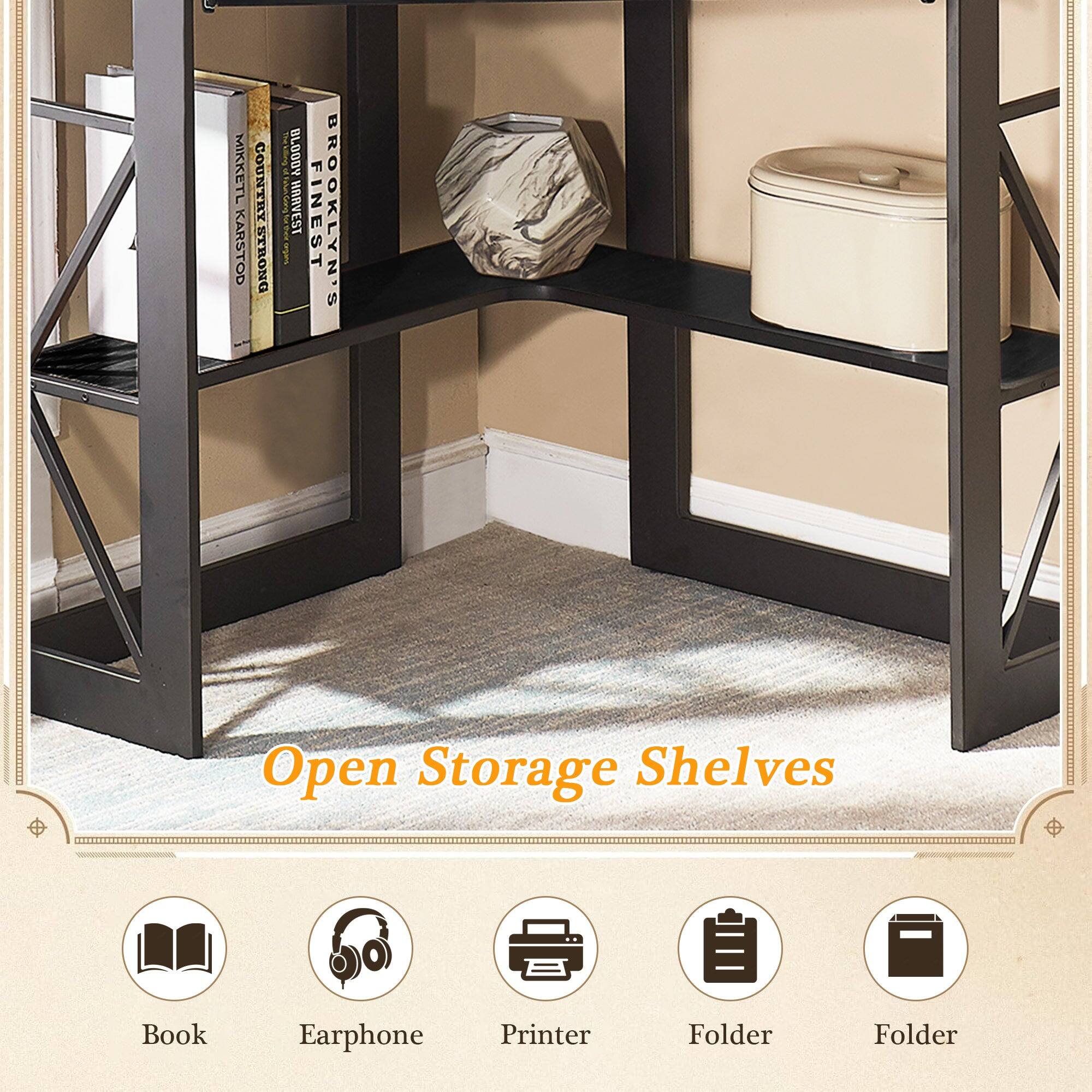 Open Storage Shelves

Book  
Earphone  
Printer  
Folder  
Folder