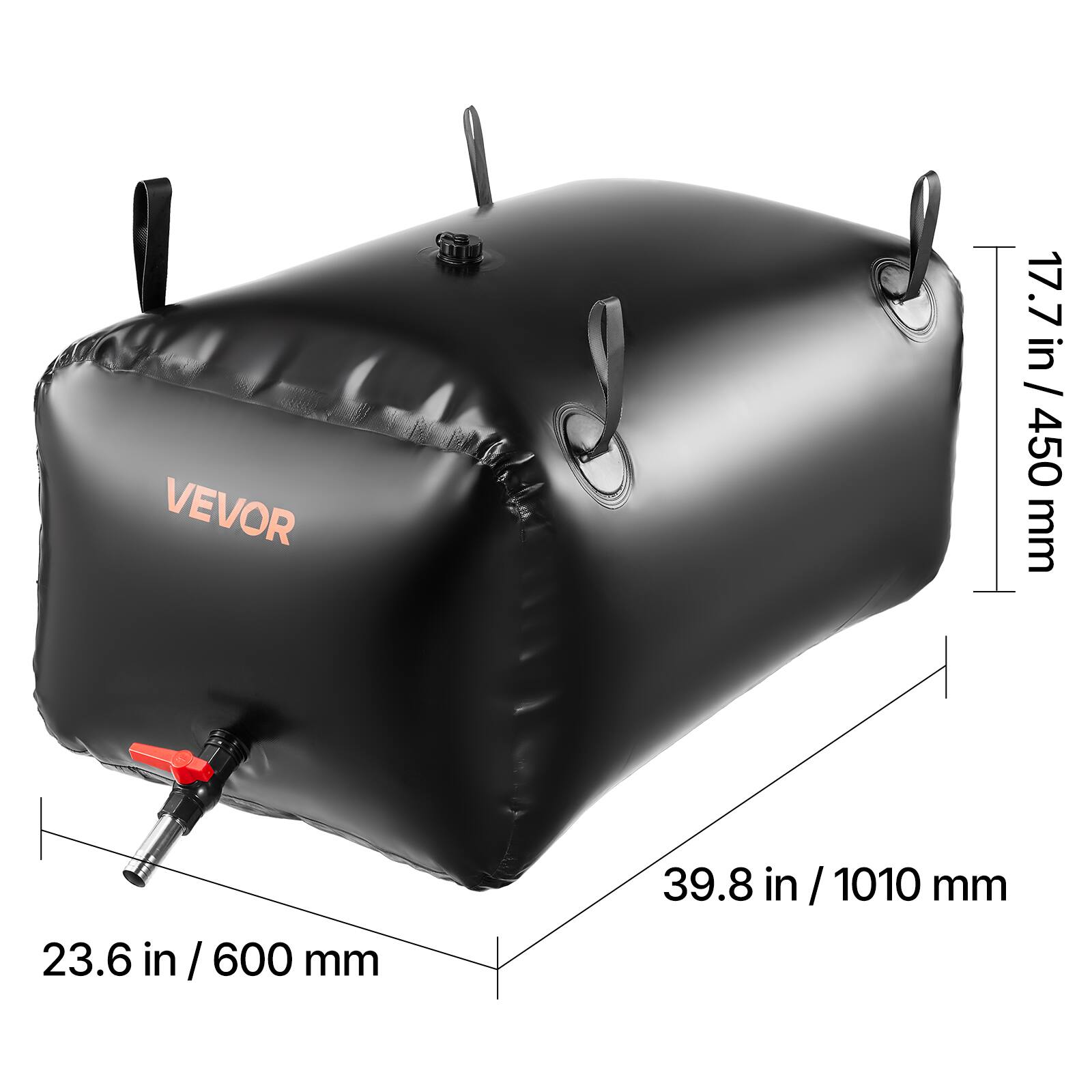 VEVOR 17.7 in / 450 mm 23.6 in / 600 mm 39.8 in / 1010 mm