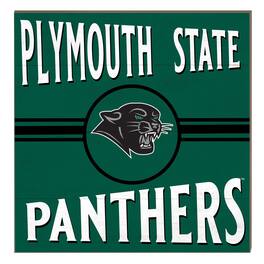 Jardine - Plymouth State Panthers 10" x 10" Retro Team Sign - Green