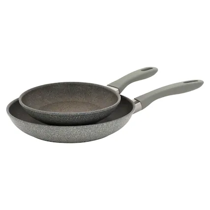 Front. ZWILLING - ZWILLING Parma Plus 2-pc Aluminum Nonstick Fry Pan Set - Grey.