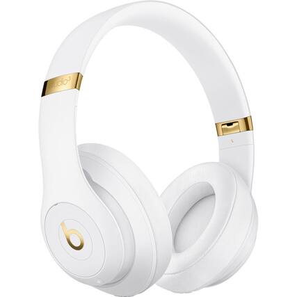 Front. Beats - Beats by Dr. Dre Beats Studio3 Wireless Over-Ear Headphones, White - White.