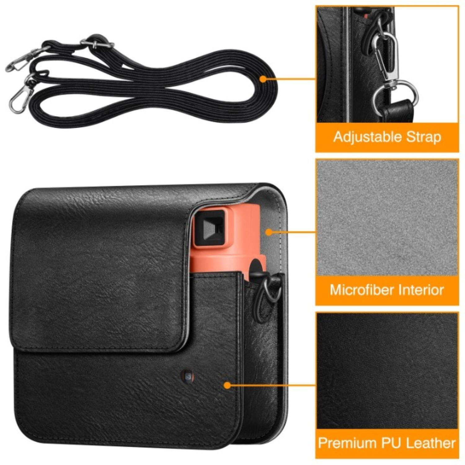 Adjustable Strap  
Microfiber Interior  
Premium PU Leather