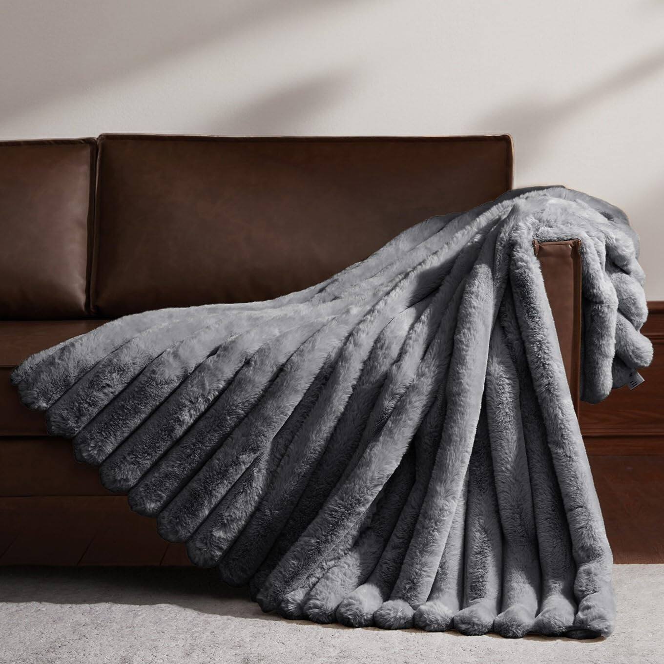 Dark Grey Throw (50" x 60")