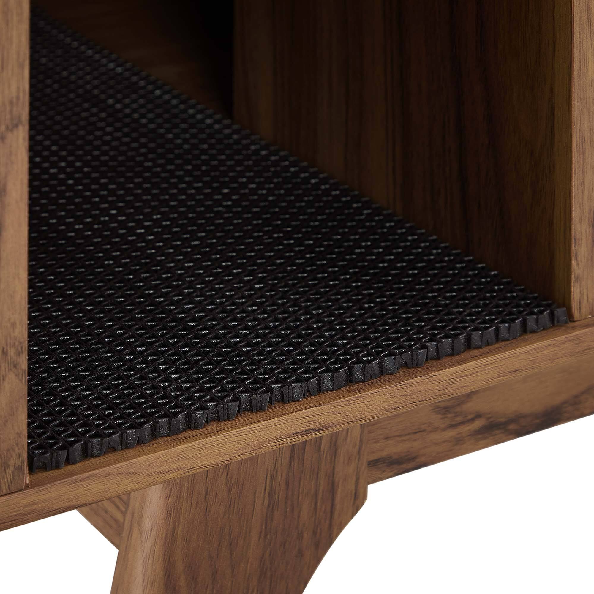 Alt View 10. Modway - Render Cat Cabinet by Modway - Walnut.