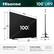 Hisense 100" UR9
- Width (W): 88.1"
- Depth (D): 1.7"
- Height (H): 50.4"
- Height (H): 52.4"
- VESA Wall Mount Size: 800x400 mm (M8)
- Product Weight:
- With stand: 161.4 lbs
- Without stand: 155.9 lbs