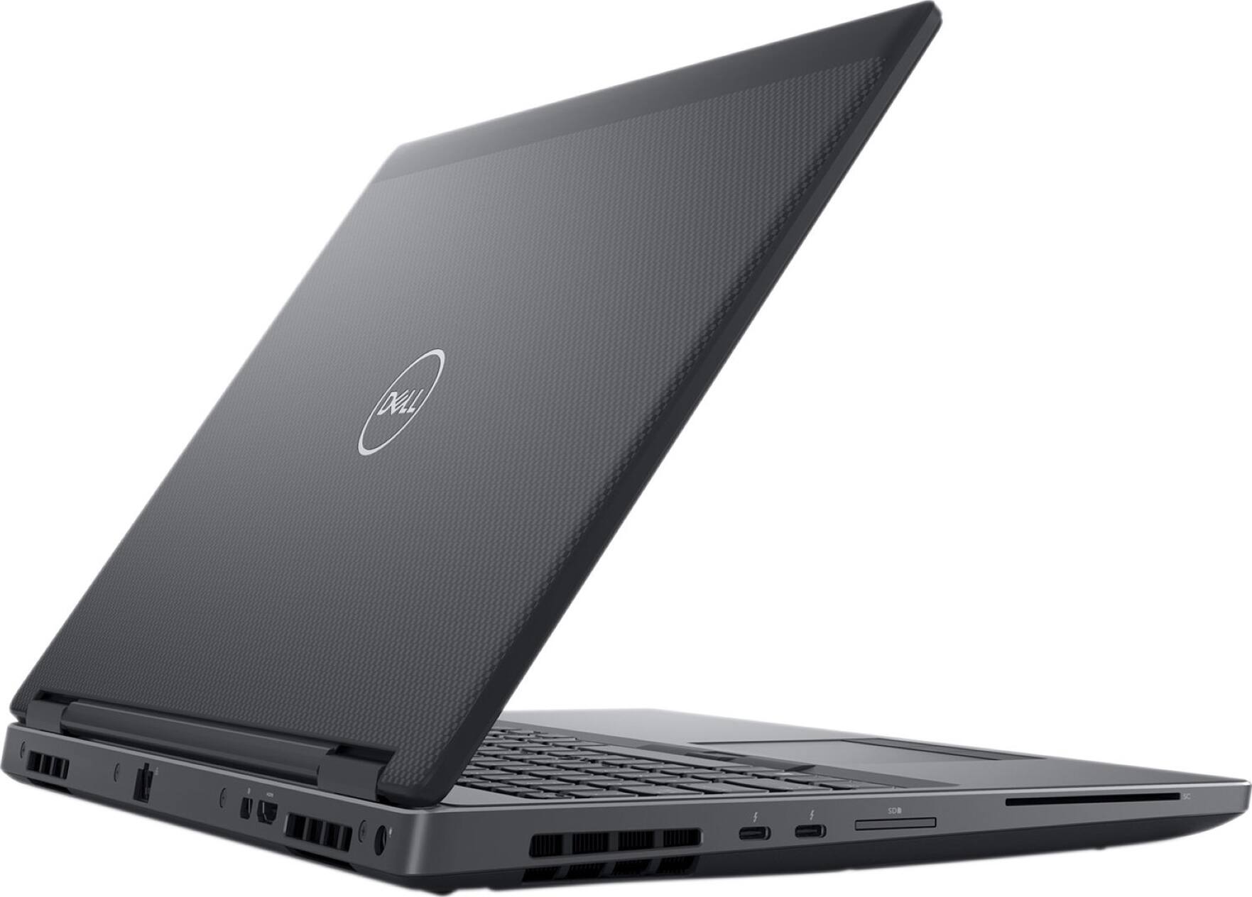 Alt View 12. Dell - Precision 7530 15.6" Refurbished Laptop - Intel 8th Gen Core i7 with 64GB Memory - NVIDIA Quadro P1000 - 2TB SSD - Black.