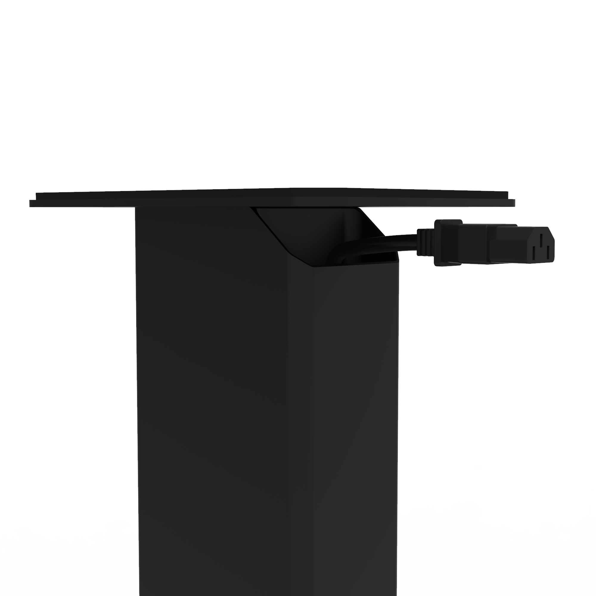 Alt View 1. Kanto - 30" Fillable Speaker Stands with Isolation Feet and Fillable Channel, Pair - Black.
