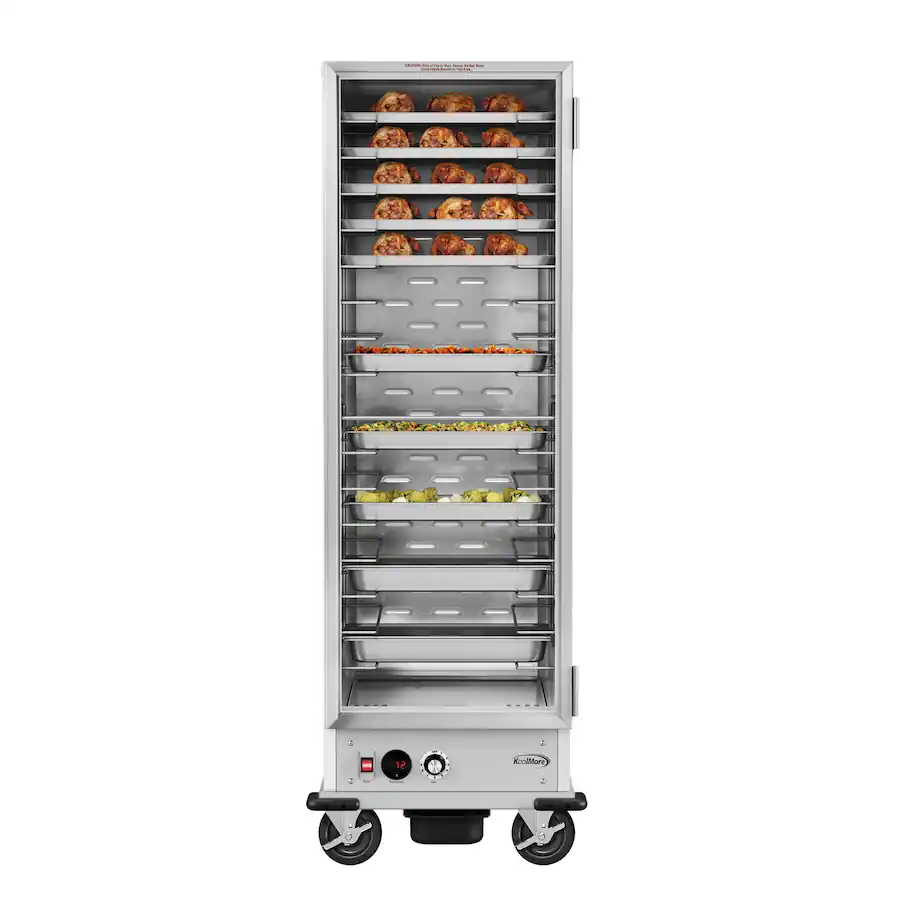 33 Unit Rack Koolmore 33 in. Commercial Non Insulated Heated Holding Cabinet with ...
