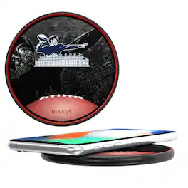 Keyscaper - New York Giants 15 Watt Wireless Induction Charger - Multicolor