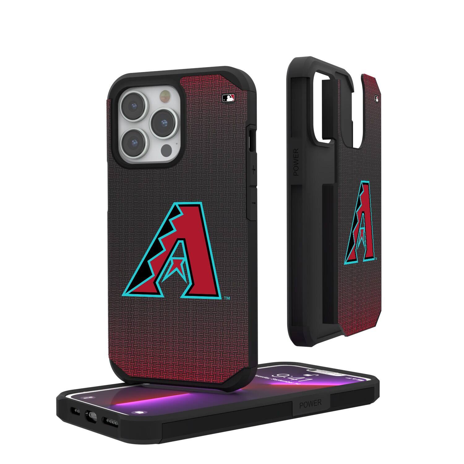 Keyscaper - MLB - Arizona Diamondbacks Linen Logo iPhone Rugged Case - 15 - Black price history on PriceWatchPro