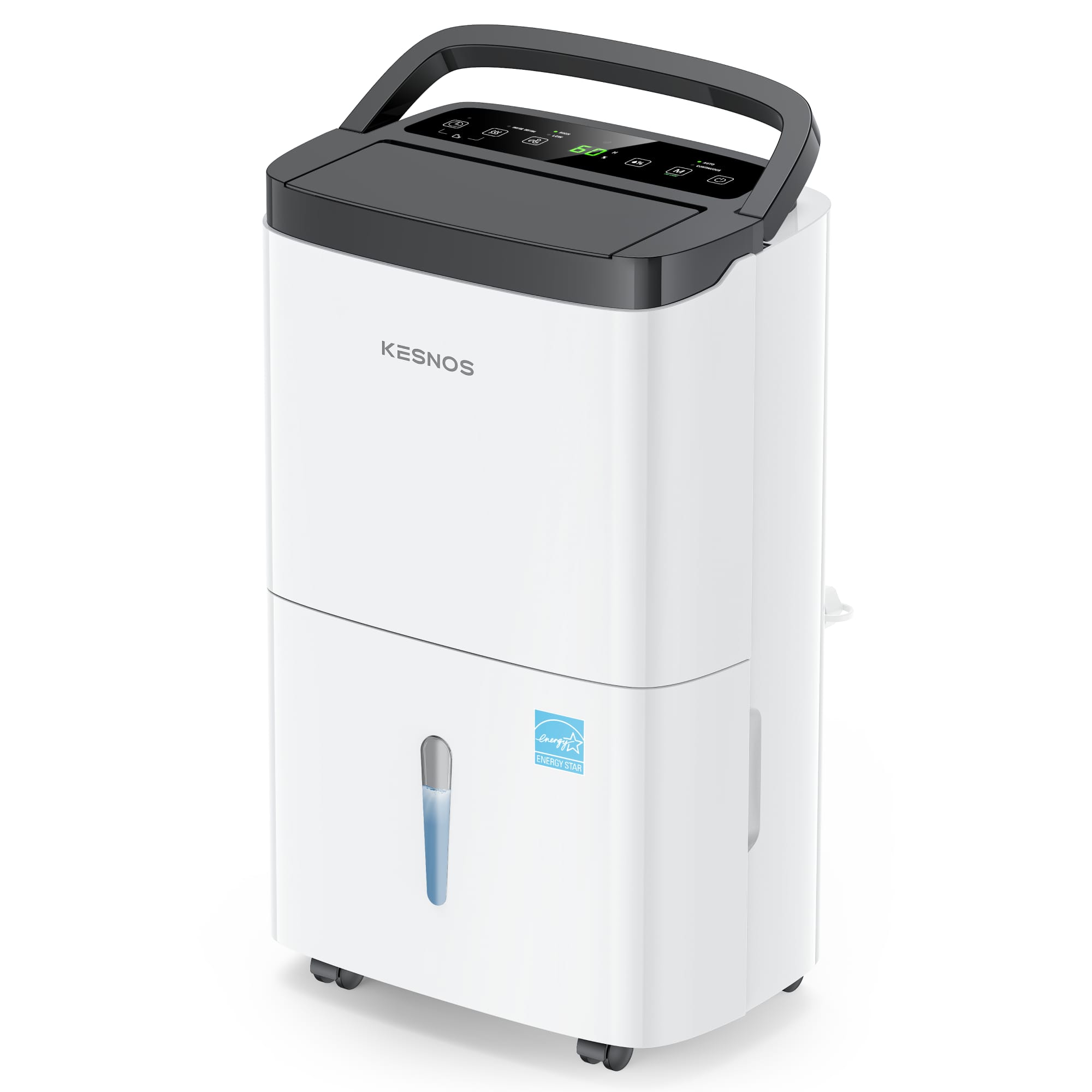 Front. Kesnos - 80-Pint ENERGY STAR Certified Dehumidifier with 0.92-Gallon Tank, 2-Speed (For Rooms 5000 Square Feet).