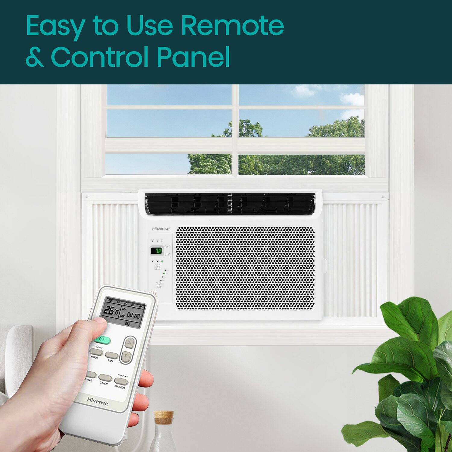 Easy to Use Remote & Control Panel - CII Hisense 12 26 - 0 00 2 D0 d0 U SATEN FUN - - SIN -AA Hisense