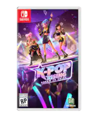 Nintendo Switch. K-Pop Dream Rising to Shine. Rating Pending. Cote en Attente. RP. ESRB. Microids