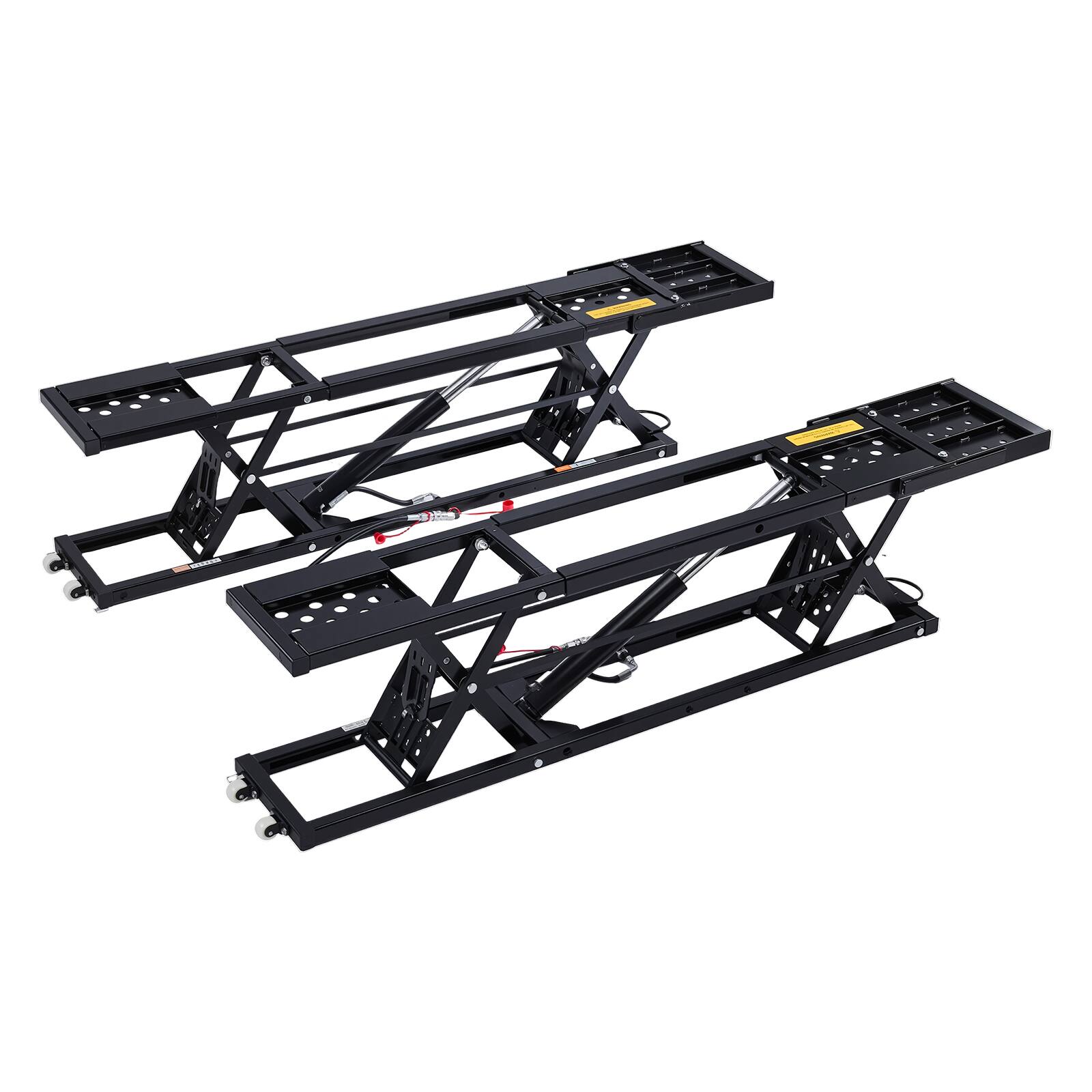 Alt View 5. VEVOR - Portable Car Lift, 9000 lbs Capacity, Heavy Duty Steel Truck Lift with 28" Max Height, 120V Power Unit, Wheels - Black.