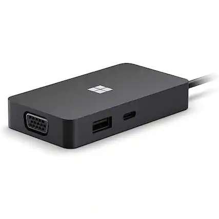 Front. Microsoft - Microsoft Surface USB-C Travel Hub for Business - USB Type C Connector - 1 x USB-A Port & 1 x USB-C Port - 1 x HDMI & 1.