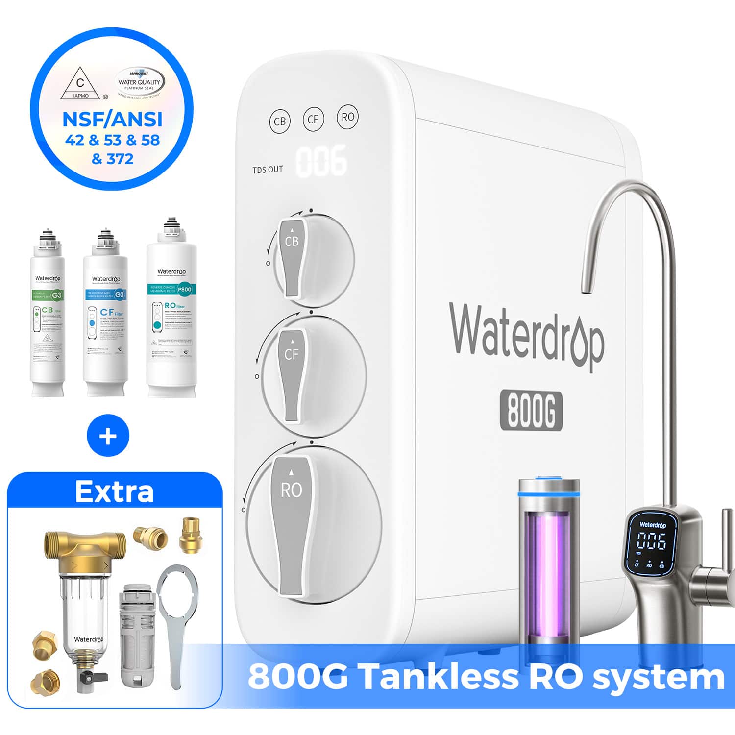 C WATER QUALITY NSF/ANSI 42 & 53 & 58 & 372

CB CF RO TDS OUT 006 CB - CH watendrop d3 CF -- + Waterdrop FOOO RO - CF Waterdrop 800G Extra RO Matenaigp 006 - . Waterdia 800G Tankless RO system

Waterdrop 800G Tankless RO system