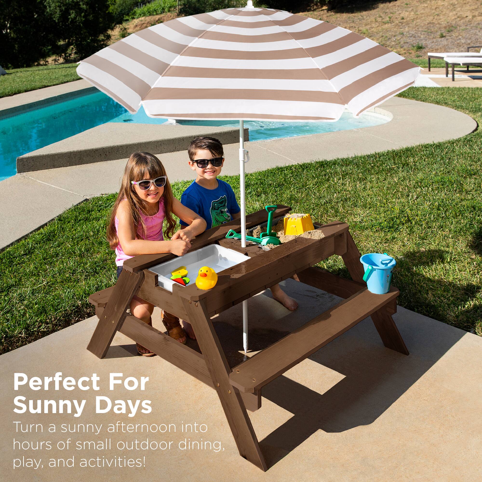 Perfect For Sunny Days

Turn a sunny afternoon into hours of small outdoor dining, play, and activities!