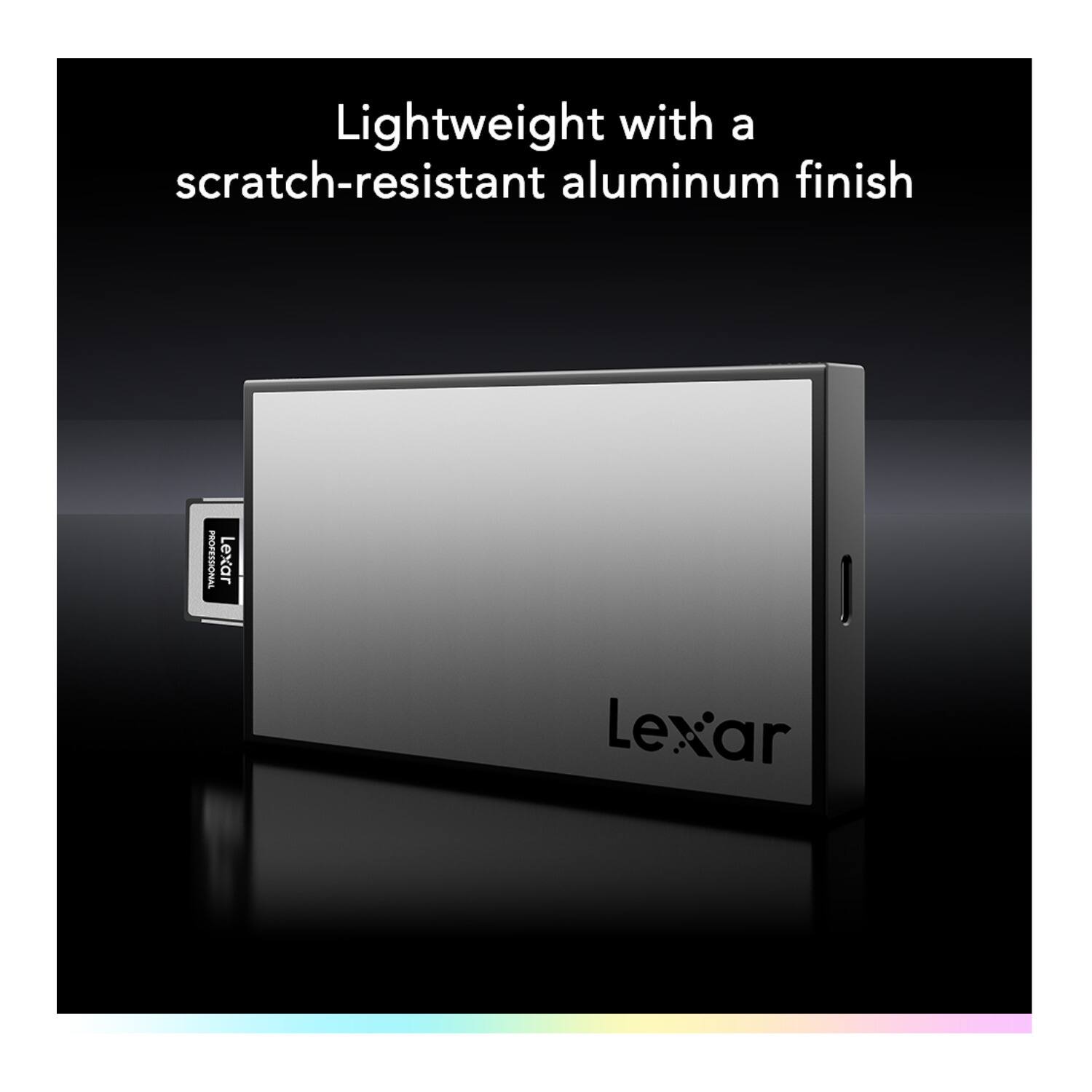 Lightweight with a scratch-resistant aluminum finish