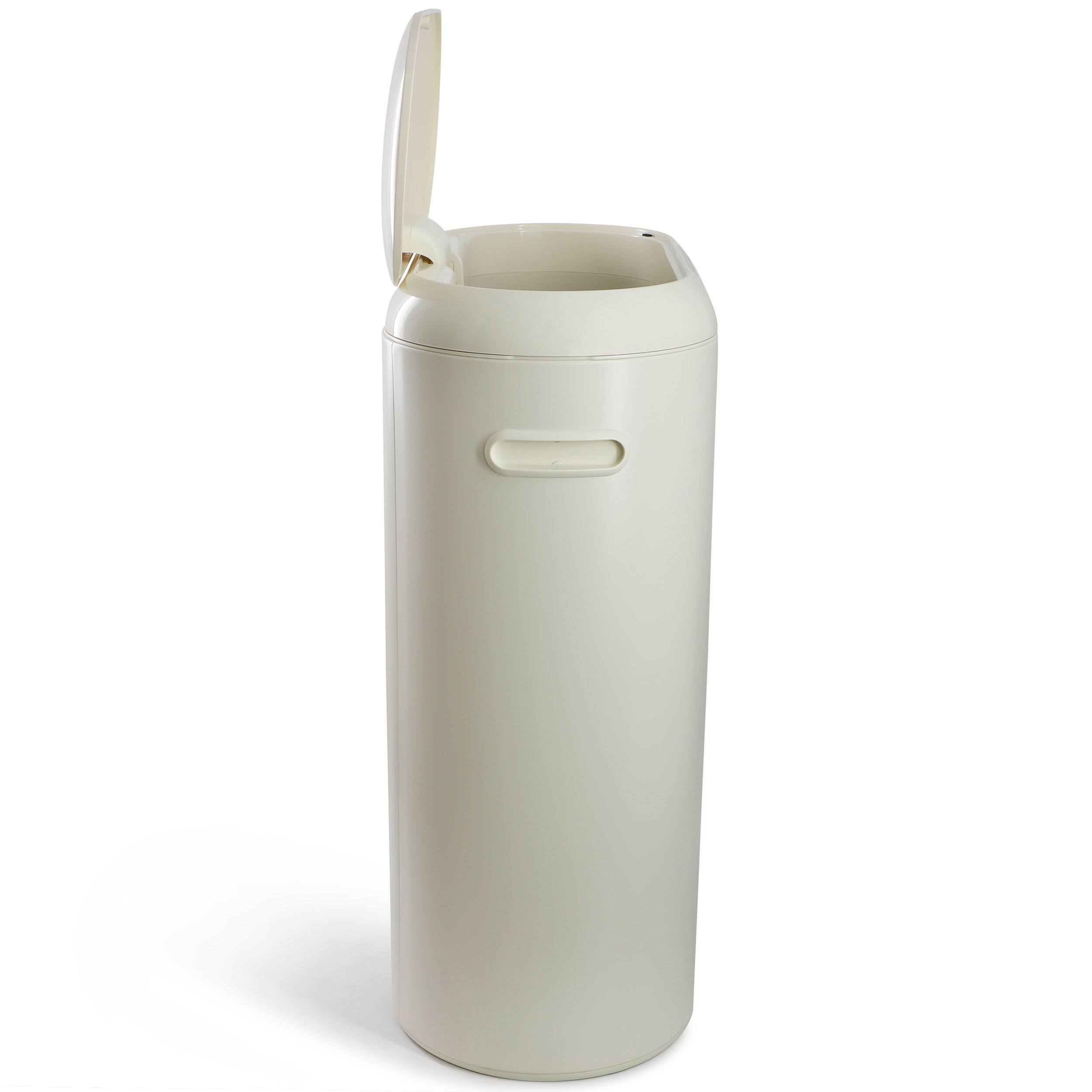 Alt View 1. Elama - Elama 13 Gallon Automatic Sensor Hands Free Round Top Trash Can in White - White.