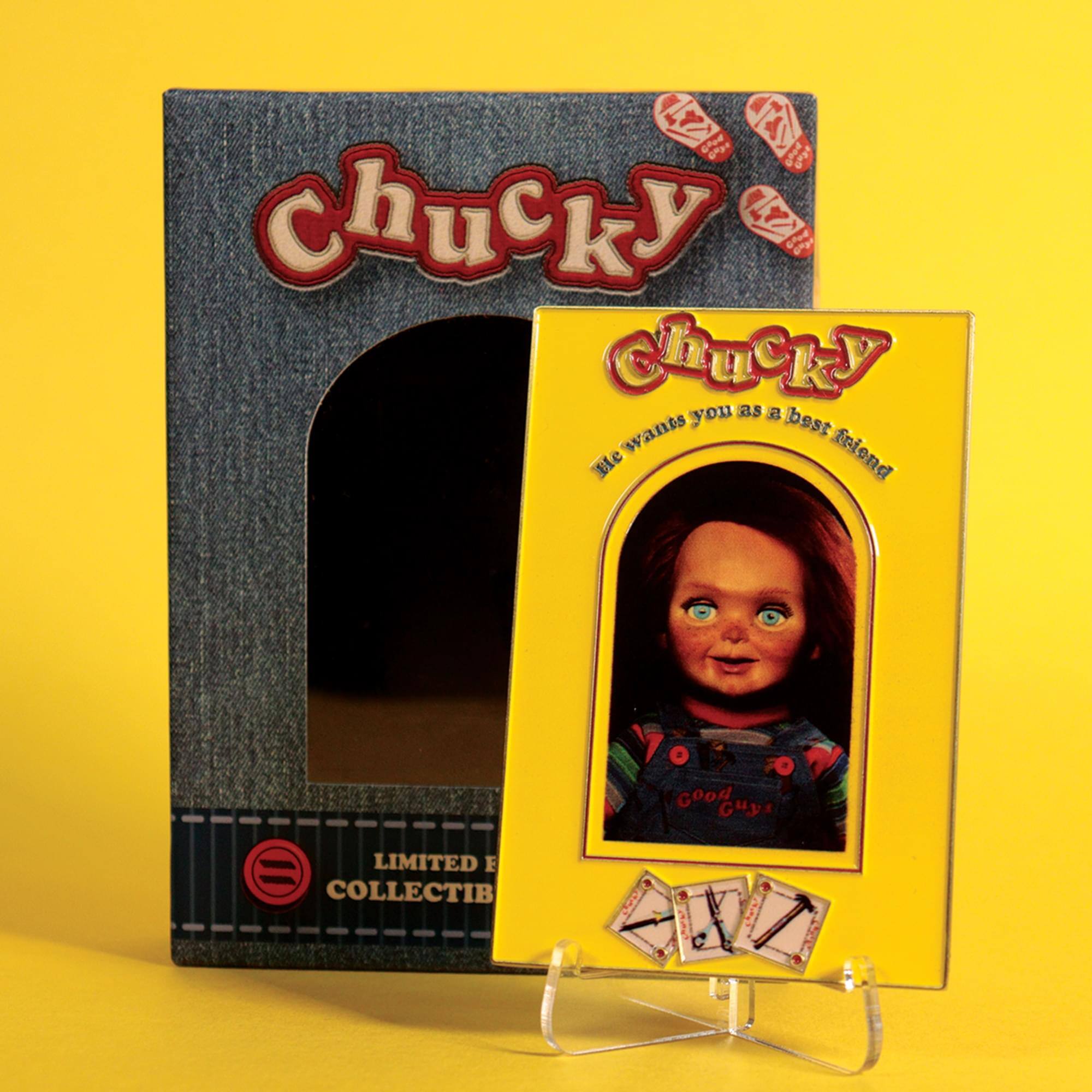 12 Cnd LAS  
Chucky 12  
6nud 0nps  
ChuCy you as & wants best He friend  
7 o TO Good Guys  
LIMITED E COLLECTIB