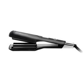 FHI Heat - The Waver Pro Dual Barrel Waver Flat Iron - for Smoothing and Strightening, All Hair Types - Black