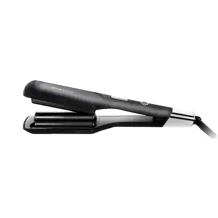 Angle. FHI Heat - The Waver Pro Dual Barrel Waver Flat Iron - for Smoothing and Strightening, All Hair Types - Black.