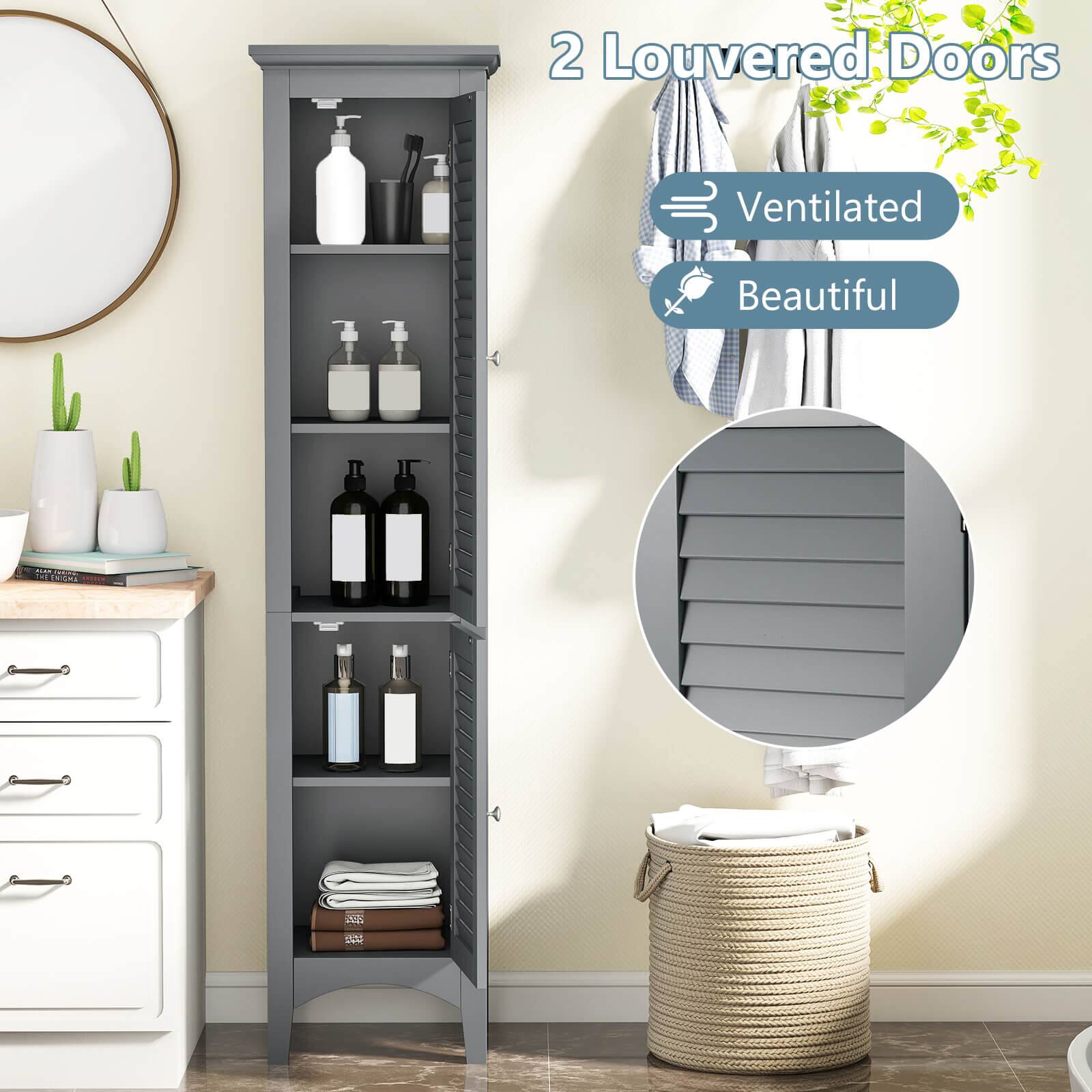 2 Louvered Doors  
Ventilated  
Beautiful