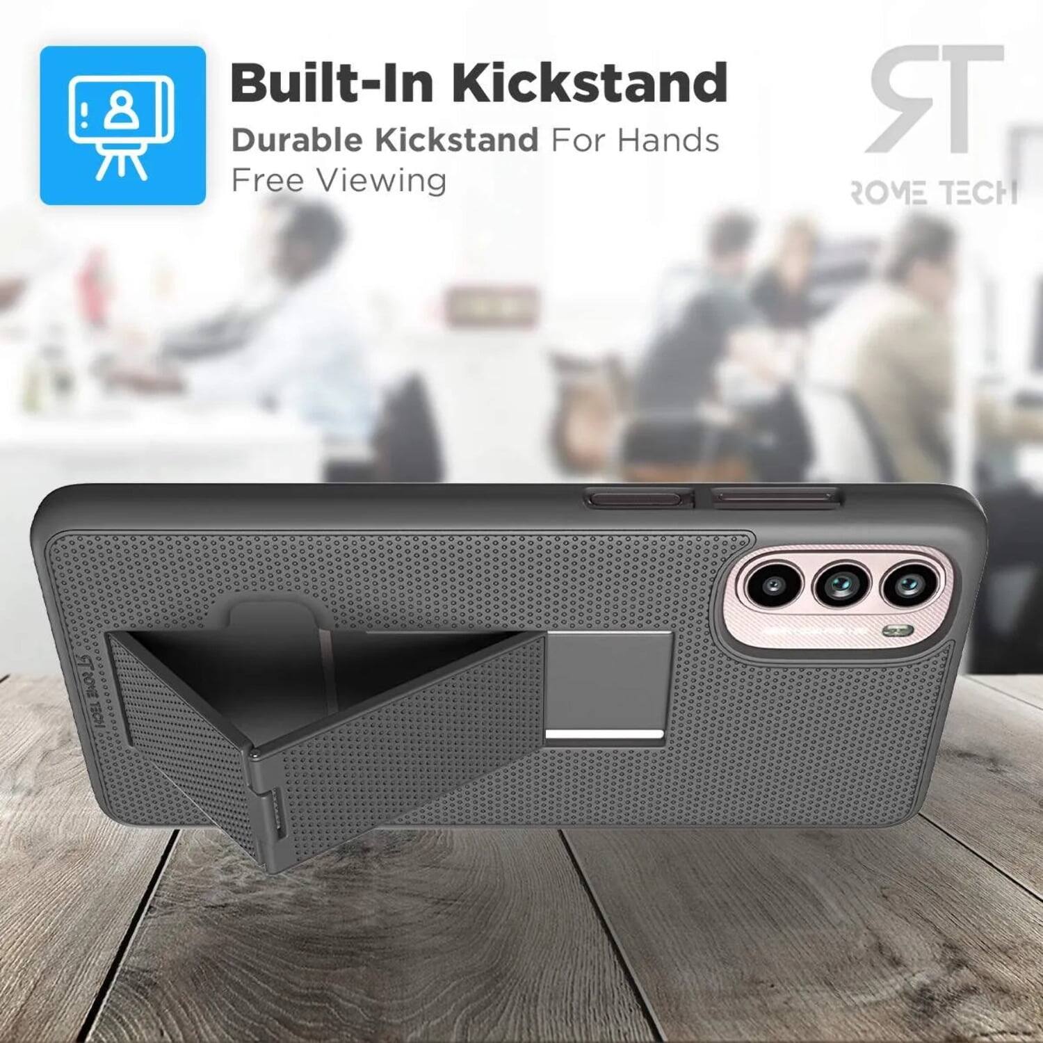 Built-In Kickstand  
Durable Kickstand For Hands Free Viewing  

ROME TECH