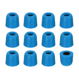 Unique Bargains - Memory Foam Earbud Tips (4.9mm/0.19"), 12pcs/6Pairs - Medium, Noise Isolation, Comfort & Secure Fit for Earphones - Blue