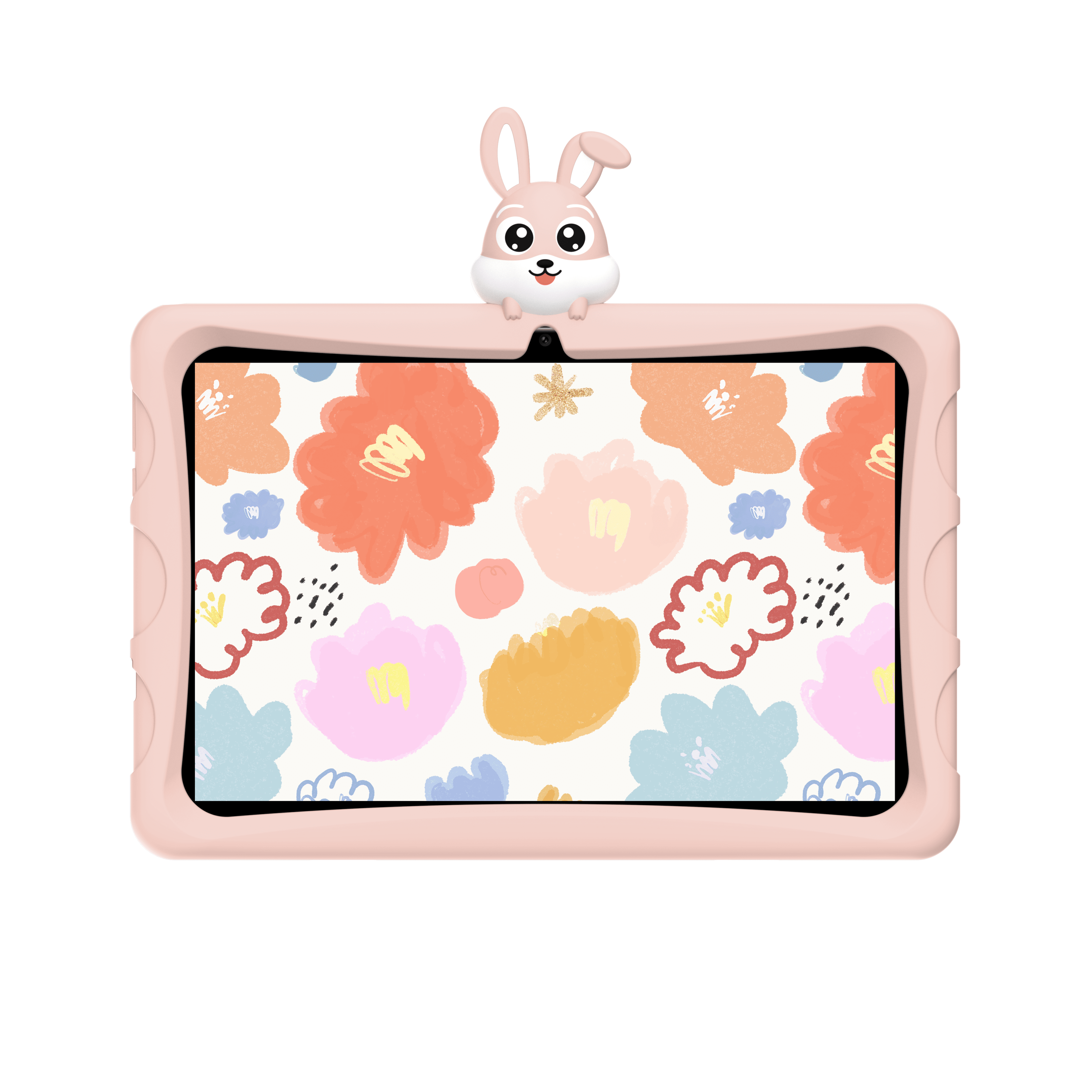 Doogee - U9 Android 13 Kids Tablet, 10 Inch, 3GB RAM +64GB ROM,1280 * 800 IPS HD Screen, 5060mAh battery, TÜV Low Bluelight - Candy Pink