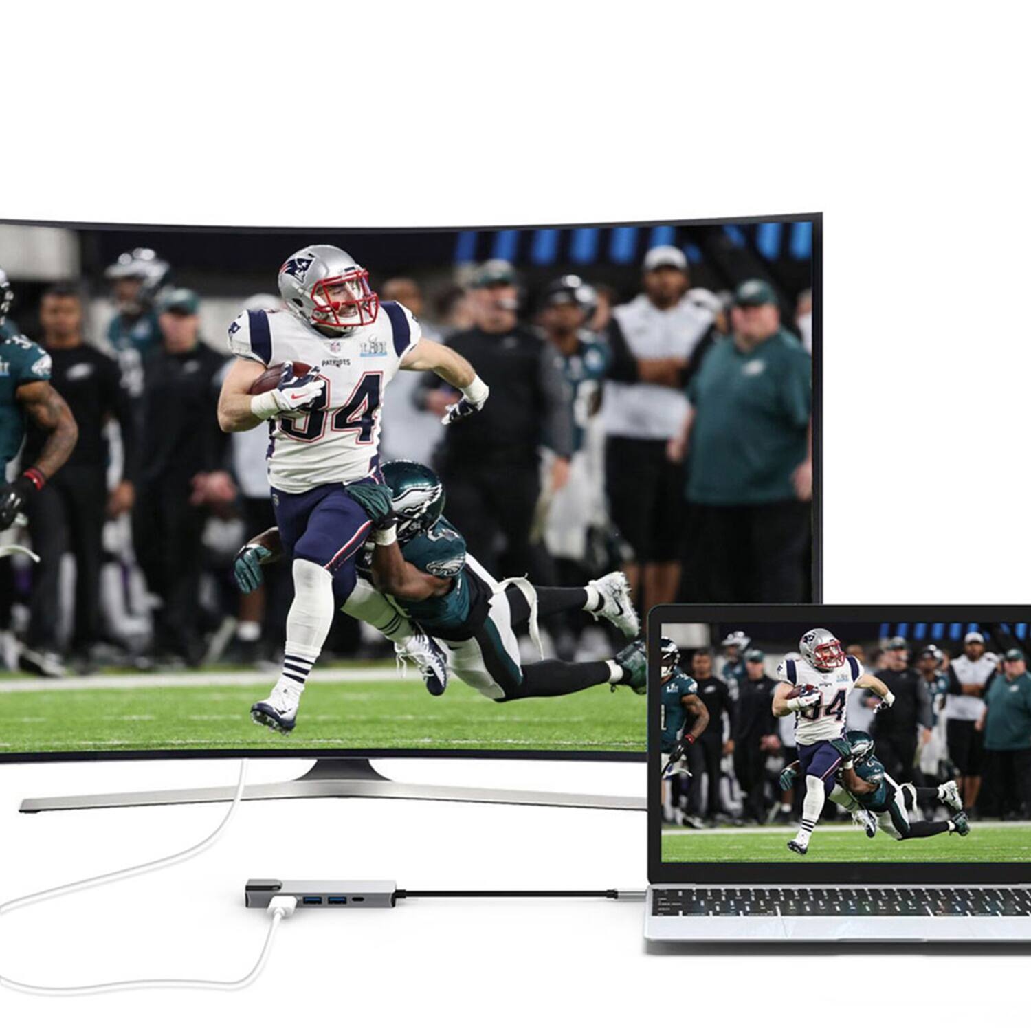 Alt View 14. SaharaCase - 5-in-1 USB-C Docking Station - Space Gray.