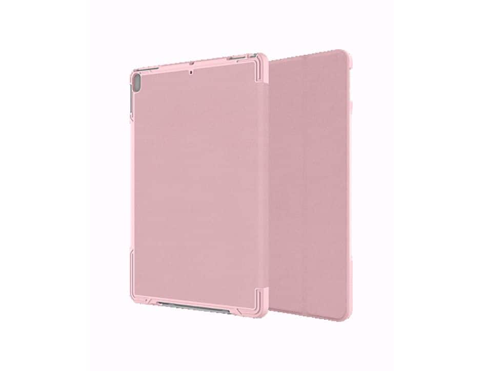Verizon - Folio case and Screen protector for iPad Air 10.5 2019 - Pink