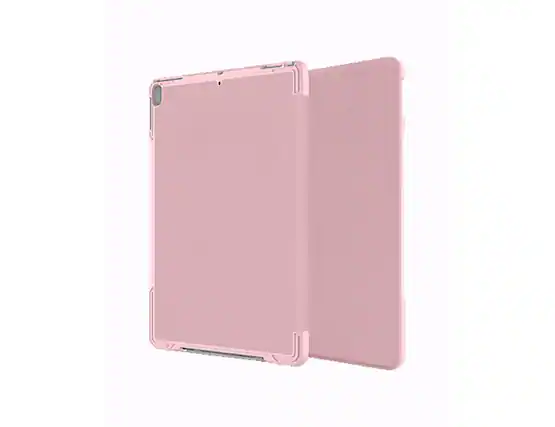 Front. Verizon - Verizon Folio case and Screen protector for iPad Air 10.5 2019 Pink - PINK.