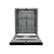 Back. Thor Kitchen - 24" Top Control Built-In Dishwasher Stainless Steel Tub with Pocket Handle, 51 dBA - Matte Black.