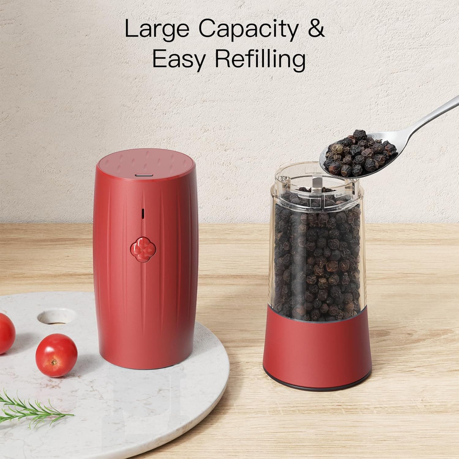 Large Capacity & Easy Refilling