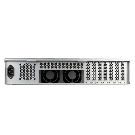 Alt View 1. SilverStone - RM23-502 2U dual 5.25" drive bay ATX rackmount industrial storage server chassis with USB 3.1 Gen1 interface.