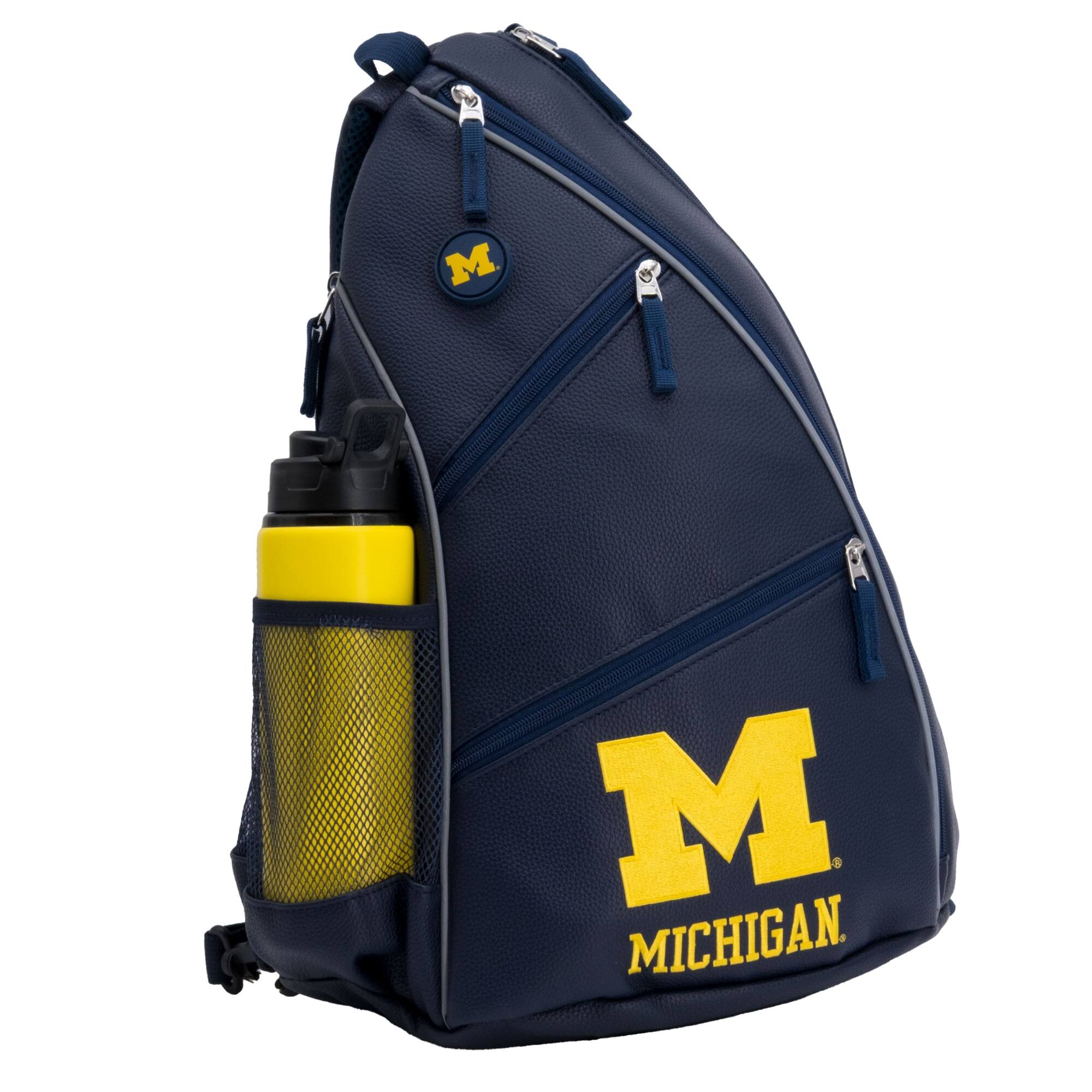 Alt View 2. Team Golf - Michigan Wolverines Embroidered Team Backpack - Multicolor.