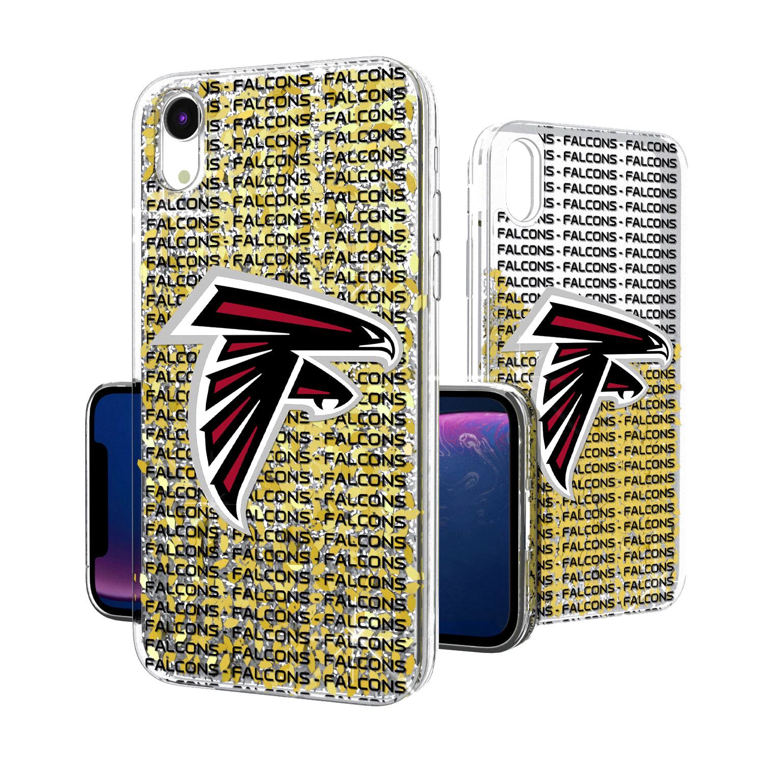 Keyscaper - NFL - Atlanta Falcons iPhone Text Backdrop Design Glitter Case - 15 - Multicolor price history on PriceWatchPro