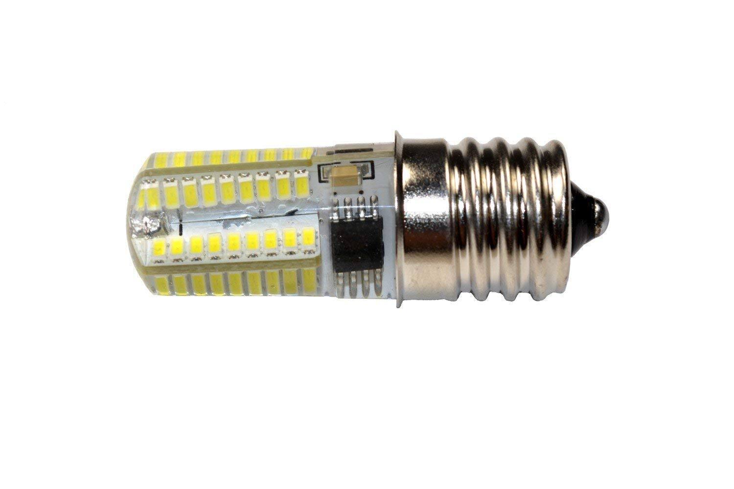 Alt View 1. HQRP - Sewing Machine LED Light Bulb 110 V Screw-In 5/8 in Base Cool White Dimmable 2-Pack.