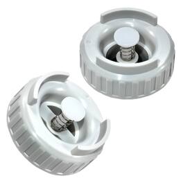 HQRP - 2-Pack Humidifier Bottle Valve Caps with Plunger and Seal Ring for Emerson MoistAir, Kenmore - Replaces 509229-1